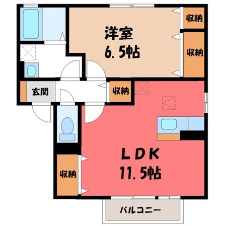 ブルート Ｃの物件間取画像